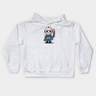 cute mad jason chibi Kids Hoodie